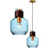 Hanging lamp Cassino blue
