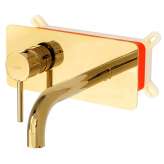 Flush-mounted washbasin faucet Macias gold