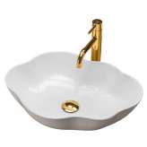 Countertop washbasin Thompson white