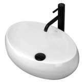 Countertop washbasin Cadence white