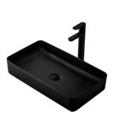 Countertop washbasin Miles black