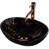 Countertop washbasin Humberto black marble