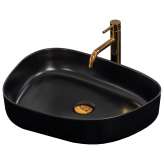 Countertop washbasin Levine black
