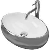 Countertop washbasin Cadence silver