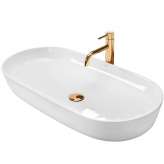 Countertop washbasin Lyndia white