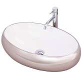 Countertop washbasin Dallas silver / white