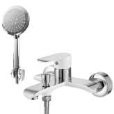 Bathtub faucet Arredondo white / chrome