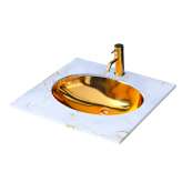 Under-counter washbasin Brandt gold