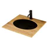 Under-counter washbasin Brandt black