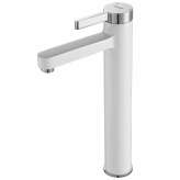 Basin faucet Teresita white high