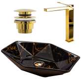 Set of sink / faucet / stopper Eliza + Zayden
