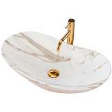 Countertop washbasin Briley marble mat