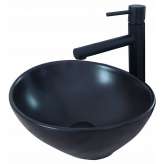 Countertop washbasin Humberto black mat