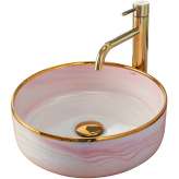 Countertop washbasin Zander pink
