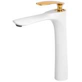 Basin faucet Yadira white high