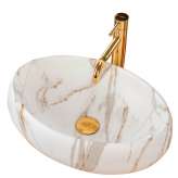 Countertop washbasin Cadence marble mat