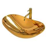 Countertop washbasin Briley gold