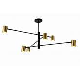 Lampa sufitowa Barajas 6 black and gold