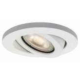 A recessed luminaire Brent movable round white IP20