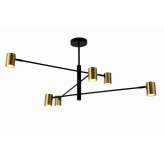 Ceiling lamp Barajas 6 black and gold