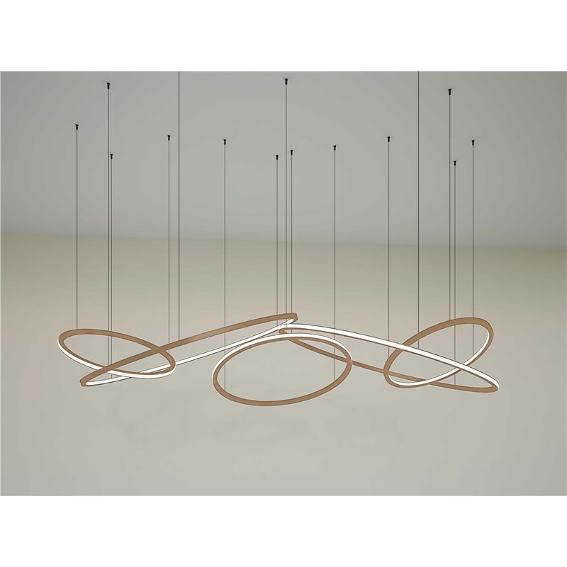 Hanging lamp Ring Disk hue