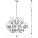 LED crystal chandelier with dimmable function Tracyton