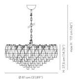 Blown glass chandelier Plan