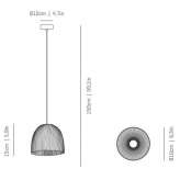 LED hanging lamp made of stainless steel Newburgh