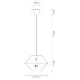 Modular hanging lamp Friemar