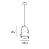 Polycarbonate hanging lamp Mlynary