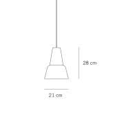Pendant lamp made of glass and steel Ryde