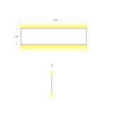 Aluminum LED hanging lamp Suippes