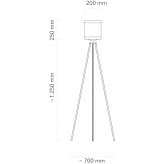 LED floor lamp with a tripod Langholm
