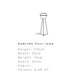 Fabric floor lamp Serri