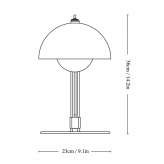 Metalowa lampa stołowa Waldsee