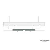 Angled built-in lighting profile Pinson