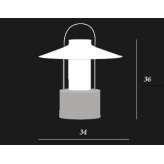 Outdoor lamp with battery Mapleton