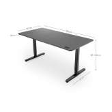 Office desk with height adjustment and electric drive Kuyvozi