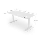 Office desk with height adjustment and electric drive Kuyvozi
