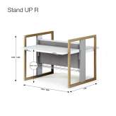 Multifunctional desk with height adjustment Loiza