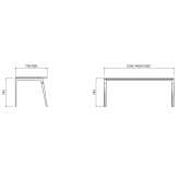 Workstation desk with cable management system Boiro