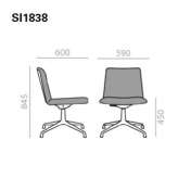 Swivel chair with 4-star base Culver