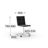 Office chair with a 5-star base Isny
