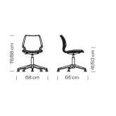 Swivel office chair with a 5-star base Ossana