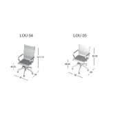 Office chair with medium backrest and height adjustment Radstock