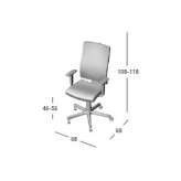 Office chair with armrests and a 5-star base Anneberg