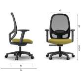 Ergonomic mesh office chair with height adjustment Oneta