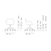 Height-adjustable office chair with five-star base "Office" Garvin