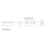 Rectangular conference table with cable management system Mumpf