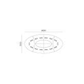 Oval conference table Inverno